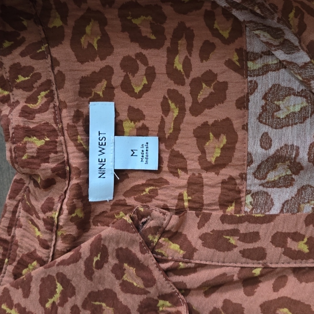Leopard Print Button-Up Dress - Picture 8 of 8